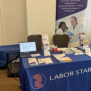 Ausstellerstand von Labor Staber auf den Interdisziplinären Adipositas Tagen 2026 in München.