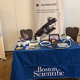 Ausstellerstand von Boston Scientific auf den Interdisziplinären Adipositas Tagen 2026 in München.