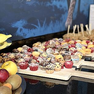 Foto vom Frühstücksbuffet auf den Interdisziplinären Adipositas Tagen 2026 in München.