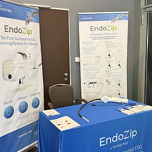 Ausstellerstand von EndoZip auf den Interdisziplinären Adipositas Tagen 2026 in München